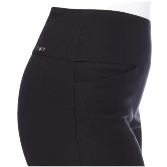 NEW S.C. & CO. 360 Degree Women’s Tummy Control Pull-on Wide Leg Crop | Black - Picture 4 of 6